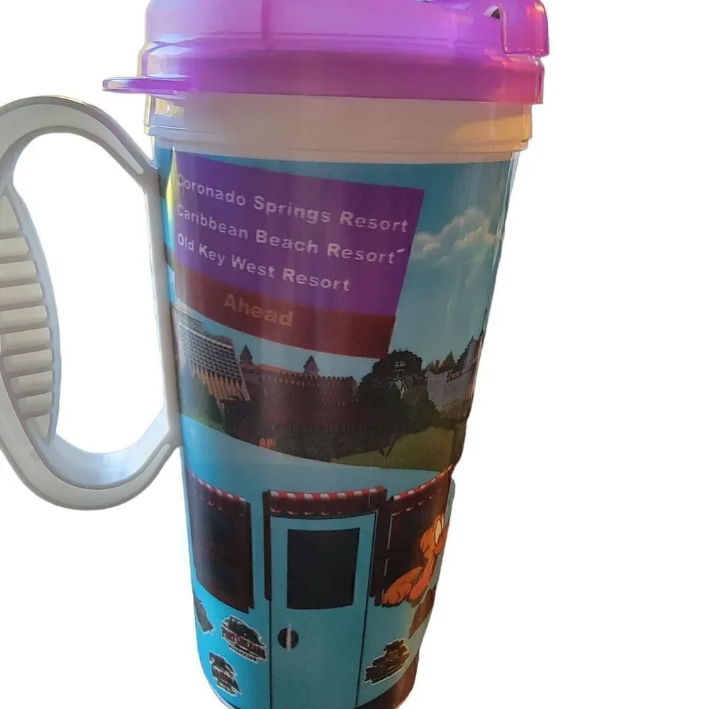Disney Parks Whirley Drink Works! Mickey Mouse Plastic Drink Mug Cup Souvenir - Picture 4 of 7